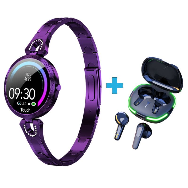 smartwatch-dama-mujer-reloj-inteligente-fitness-deportivo-casual-aplicacion-mide-rangos-deportivos-podometro--alarma-seguimiento-pasos-medición-distancia-consumo-calorías-alarma-modo-vibración-fecha-puerto-usb-automática-día-resistente-prueba-agua-impermeable-fecha-usb-android-ios-agua--cronómetro-segundos-microsegundos-color-diseño-varios-colores-niñas-adolescentes-periodo-menstrual-embarazo-asistente-personal-compatible-iphone-galaxy-xiaomi-huawei-bateria-regalo-correa-metalica-accesorios-sms-4